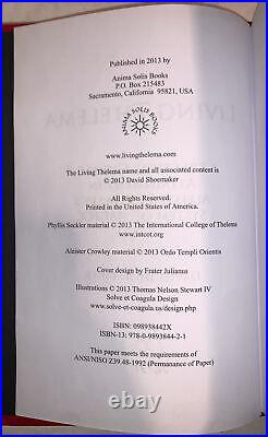 1 of 31, SIGNED DELUXE, LIVING THELEMA, GUIDE ALEISTER CROWLEY SYSTEM of MAGICK