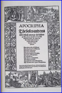 1535 Coverdale First Printed English Bible Limited Deluxe Facsimile Edition