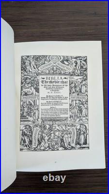 1535 Coverdale First Printed English Bible Limited Deluxe Facsimile Edition