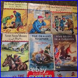 18 Enid Blyton Famous Five Secret Seven HB Books DJs 1960s Vintage Editions E18
