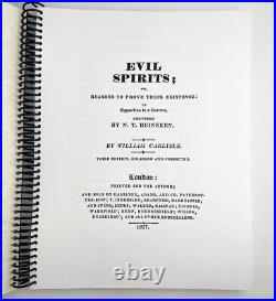 1827 EVIL SPIRITS Demoniacs Demons Goetia Enochian Angels OCCULT Antique Book