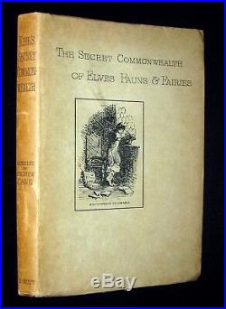 1893 Scarce Victorian Book The Secret Commonwealth of Elves, Fauns & Fairies