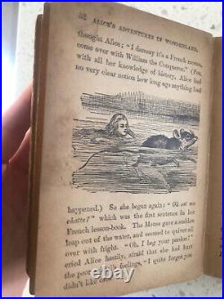 1898 Antique ALICE IN WONDERLAND Lewis Carroll 1800s Victorian Book Illustration