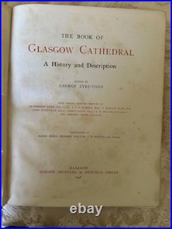 1898 The Book of Glasgow Cathedral -Limited Edition No. 404 of 1000 Eyre-Todd