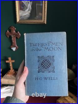 1901 H. G. Wells The First Men in the Moon Antique Book George Newnes 1st Ed