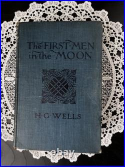 1901 H. G. Wells The First Men in the Moon Antique Book George Newnes 1st Ed