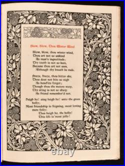 1903 A Book of Shakespeare's Songs Edward Edwards Illus Limited Edition Scarce