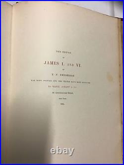 1904 James I and VI. Limited edition #112 Of 800 By T F Henderson Large Book