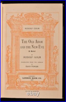 1906 The Old Adam and the New Eve by Rudolf Golm Limited Edition Decorative B