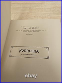 1906 Vintage Mythology Book Norse Popular Tales Norroena Limited Edition #71/350