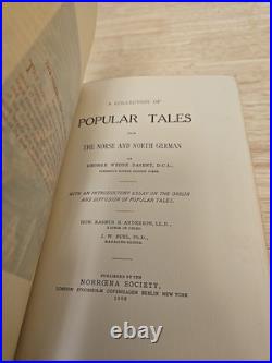 1906 Vintage Mythology Book Norse Popular Tales Norroena Limited Edition #71/350