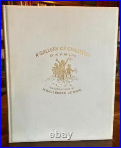 1925 SIGNED A A MILNE BOOK Illustrated Limited Edition A GALLERY OF CHILDREN