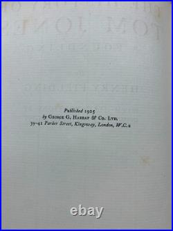 1925 Signed 1st Ed Limited Edition The History Of Tom Jones Antique Book (p7)