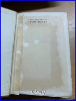 1925 Signed 1st Ed Limited Edition The History Of Tom Jones Antique Book (p7)