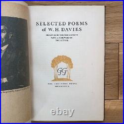 1928 Selected Poems of W. H. Davies Limited Book Gwasg Gregynog Press 1st Ed