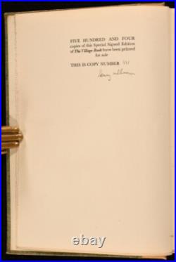 1930 The Village Book Henry Williamson Limited Signed Edition