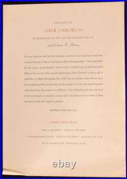 1955 Liber Librorum Book Design Samples Limited Edition Uncommon