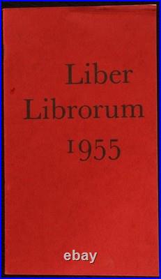 1955 Liber Librorum Book Design Samples Limited Edition Uncommon