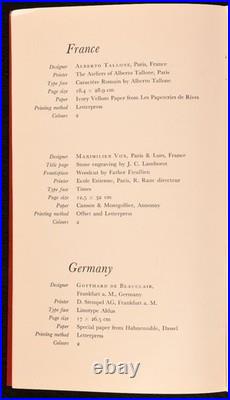 1955 Liber Librorum Book Design Samples Limited Edition Uncommon