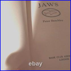 1974 Jaws Peter Benchley 1st Edition Uk Book Club Andre Deutsch Hardback