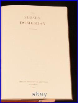 1987-90 3vol Domesday Book Studies SUSSEX Maps Slipcase County Edition Limited