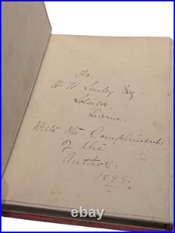 1st Ed. 1897 Irene Iddesleigh Book Signed by Author & Presented to Irish Baronet