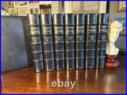 864 Molière Set Fine Bindings Morocco Plates Illustrated Rare Antiquarian Book