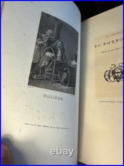 864 Molière Set Fine Bindings Morocco Plates Illustrated Rare Antiquarian Book