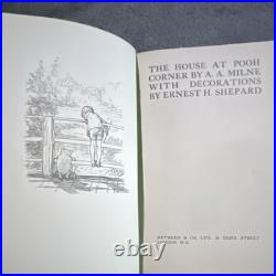 A. A. Milne The House at Pooh Corner cloth Illustrated Shepard Methuen 1928