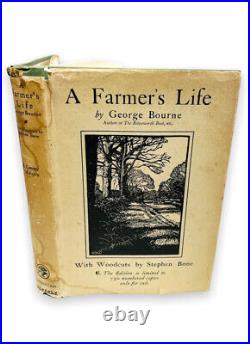 A Farmer's Life by George Bourne Limited Edition Antique Book HC DJ Stephen Bone
