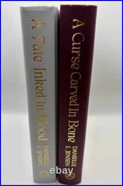 A Fate Inked in Blood & A Curse Carved in Bone FairyLoot Exclusive Signed Set