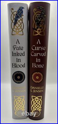 A Fate Inked in Blood & A Curse Carved in Bone FairyLoot Exclusive Signed Set