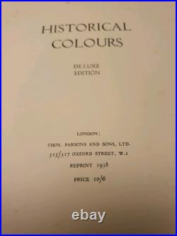 A Tint Book Of Historical Colours De Luxe Edition 1938 Thomas Parsons & Sons Ltd