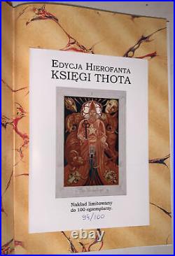 ALEISTER CROWLEY, THE BOOK OF THOTH, POLISH, LIMITED EDITION, 1 of 100, OCCULT