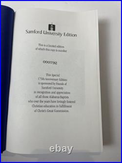 Alabama Baptist Samford University Edition, Wayne Flynt. Limited Edition