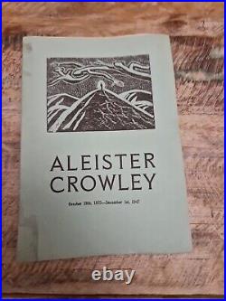 Aleister Crowley's funeral'last ritual' book Limited To 200