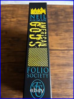 American Gods Neil Gaiman Folio Society 2017 withSlipcase Hardback Book VGC