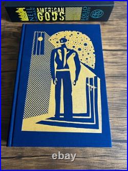 American Gods Neil Gaiman Folio Society 2017 withSlipcase Hardback Book VGC