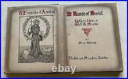 Antique Book St Francis of Assisi Golden hours with the Saints by May Byron