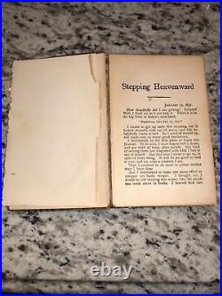 Antique Book Stepping Heavenward by Elizabeth Prentiss rare edition