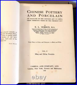 Antique Chinese Pottery & Porcelain Volume II R. L. Hobson Hard Back Book 1915