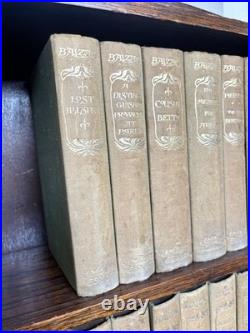 Antique H De Balzac Complete Matching Book Set J M Dent 1910 Decorative