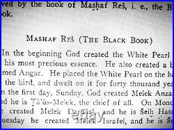 Antique book arabic black magic devil worship occult grimoire dark manuscript by