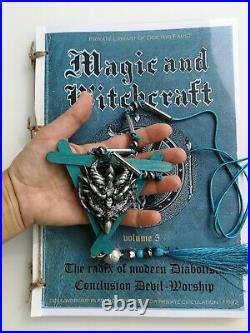 Antique book black magic occult esoteric witchcraft occultism freemasonry devil