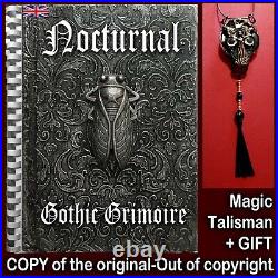 Antique book gothic grimoire dark magic witchcraft occult esoteric manuscript