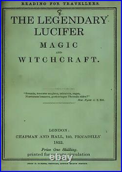 Antique book lucifer grimoire black magic witchcraft esoteric manuscript occult