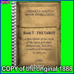 Antique book minor arcana tarot card deck occult esoteric rare manuscript oracle
