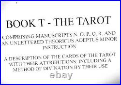 Antique book minor arcana tarot card deck occult esoteric rare manuscript oracle