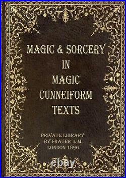 Antique book occult black magic rare esoteric manuscript sorcery cunneiform text