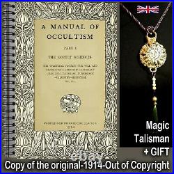 Antique book occult magic rare esoteric manuscript occultism witchcraft manual 1